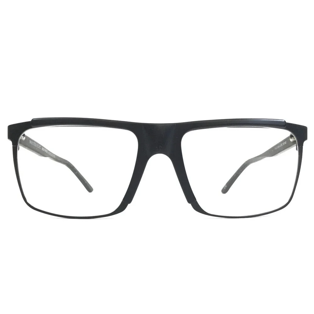 Andy Wolf Eyeglasses Frames BLAISE col.a Brown Square Oversized 56-18-145